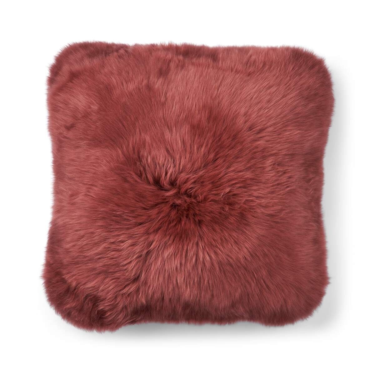 Long-Wool Sheepskin Cushion Spiced Apple