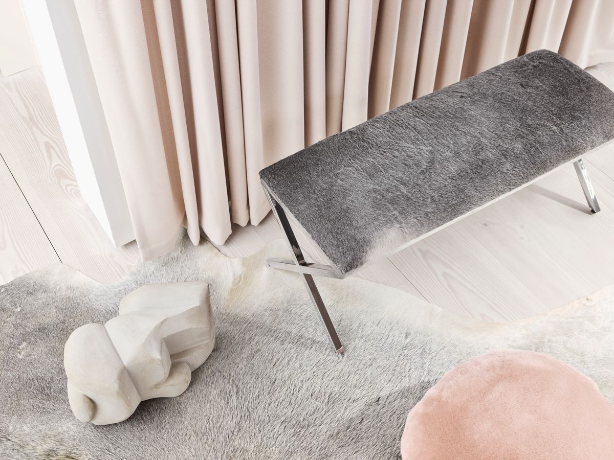 Nordic Velvet Double sided Cushion | Ø45 cm | Ø62 cm Pearl