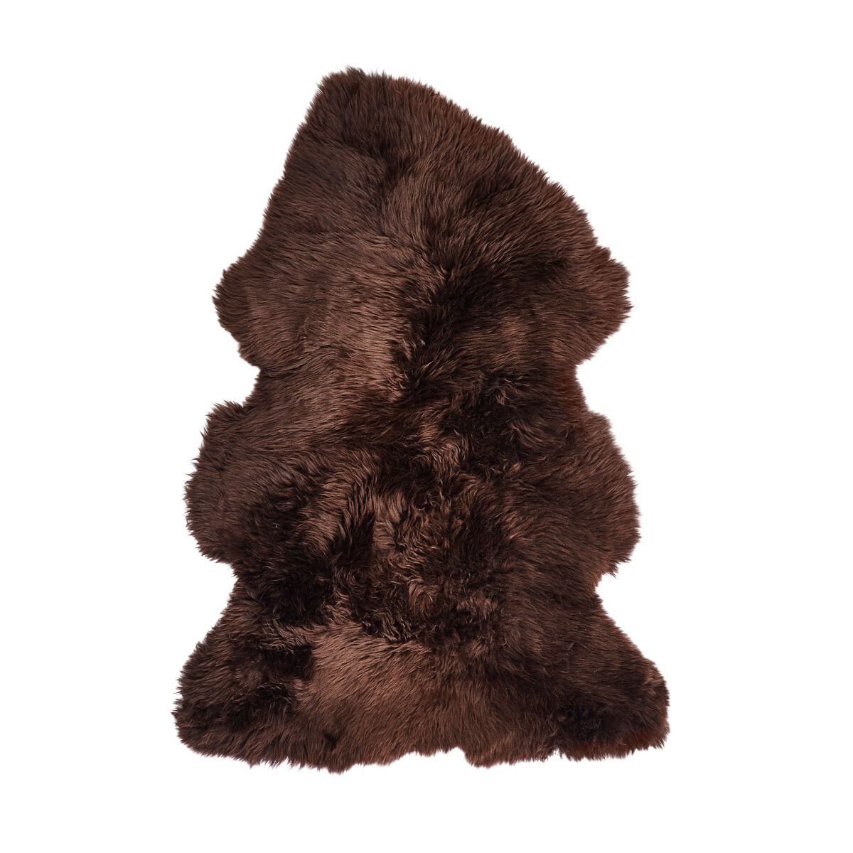 New Zealand Sheepskin | Long Wool | 80 cm Chocolate