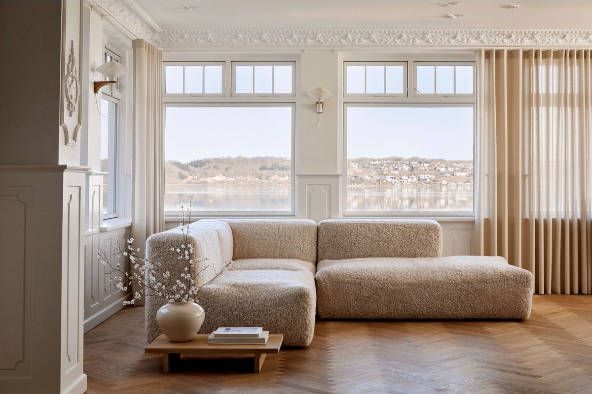 Julian Modular Sofa | Corner, Middle and End Section | New Zealand Curly Pearl