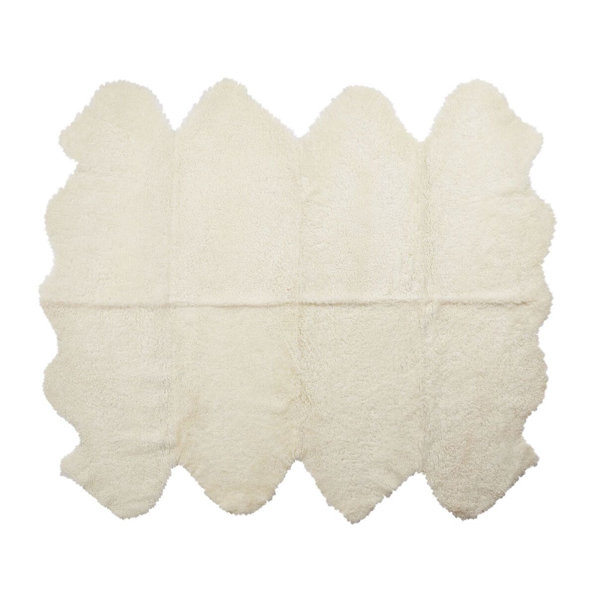 New Zealand Sheepskin | Short Curly Wool | Rug 180x214 cm Ivory