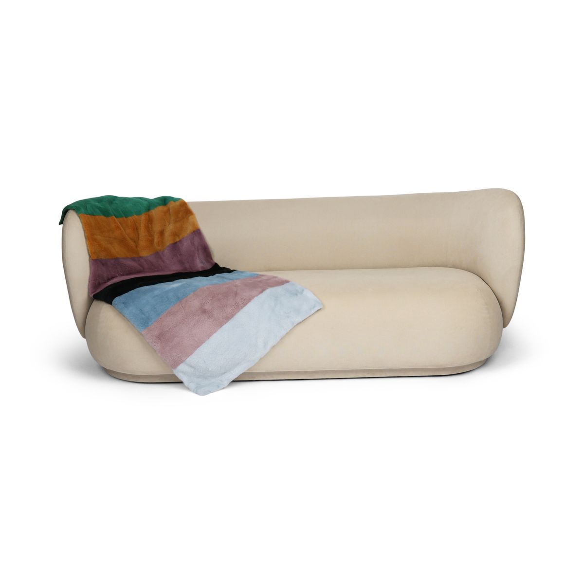 Mink Throw | Cashmere Backing | Multicolor | 70x124 cm