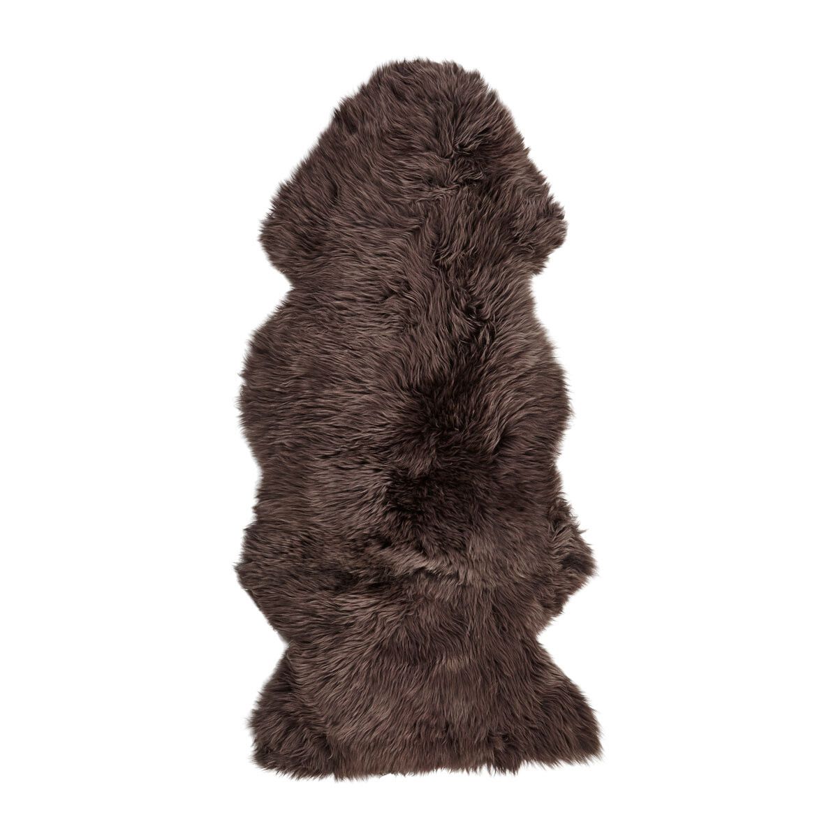 New Zealand Sheepskin | Long Wool | Rug 135 cm Walnut