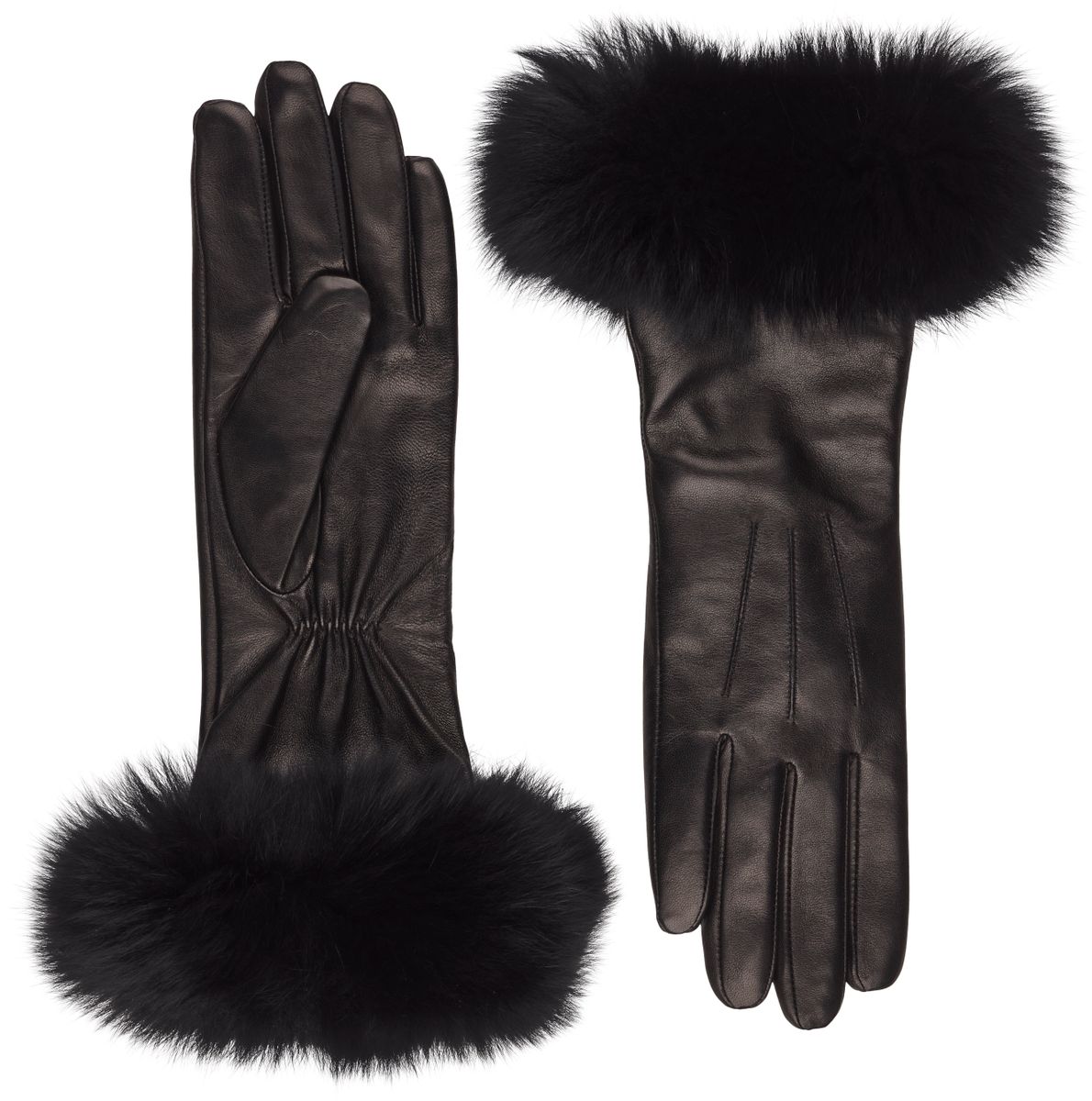 Pixie Long Gloves Black