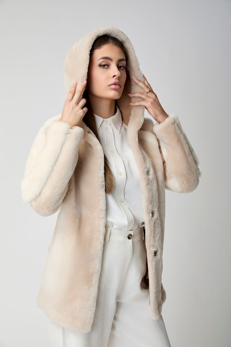 Leah Jacket Beige/Brown