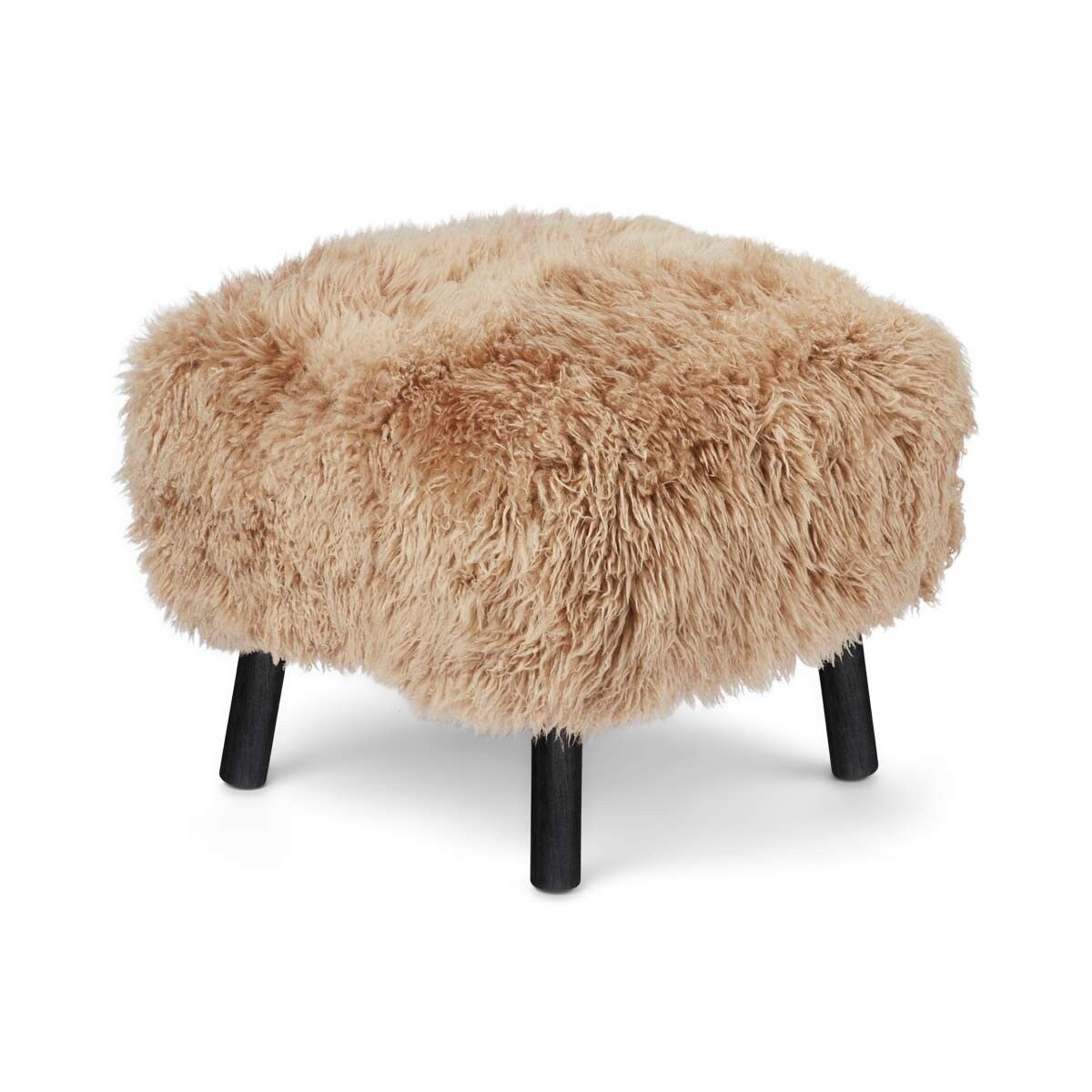 Emil Foot Rest Stool | Long Wool Honey