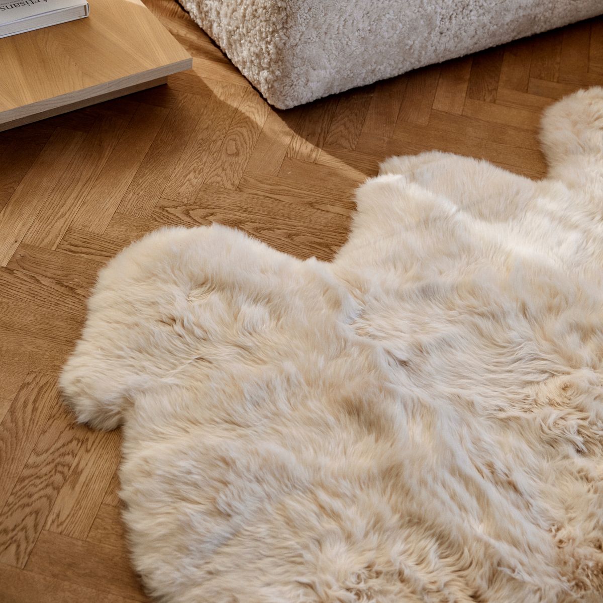 New Zealand Sheepskin | Long Wool | Rug 180x162 cm Black