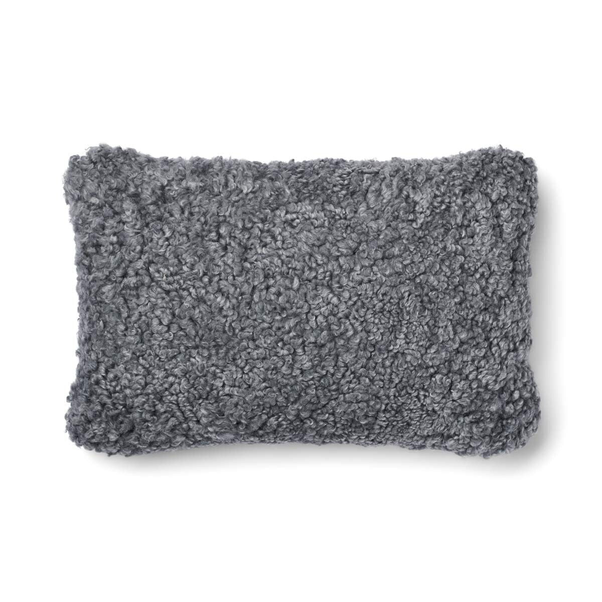 Short-Wool Sheepskin Cushion | 52x52 cm  | 34x52 cm  Stone/Light Grey
