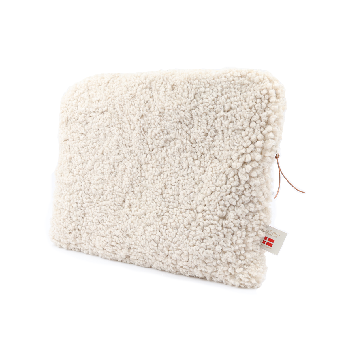 Sheepskin Computer Sleeve ⎮ 36 cm x 28 cm Pearl