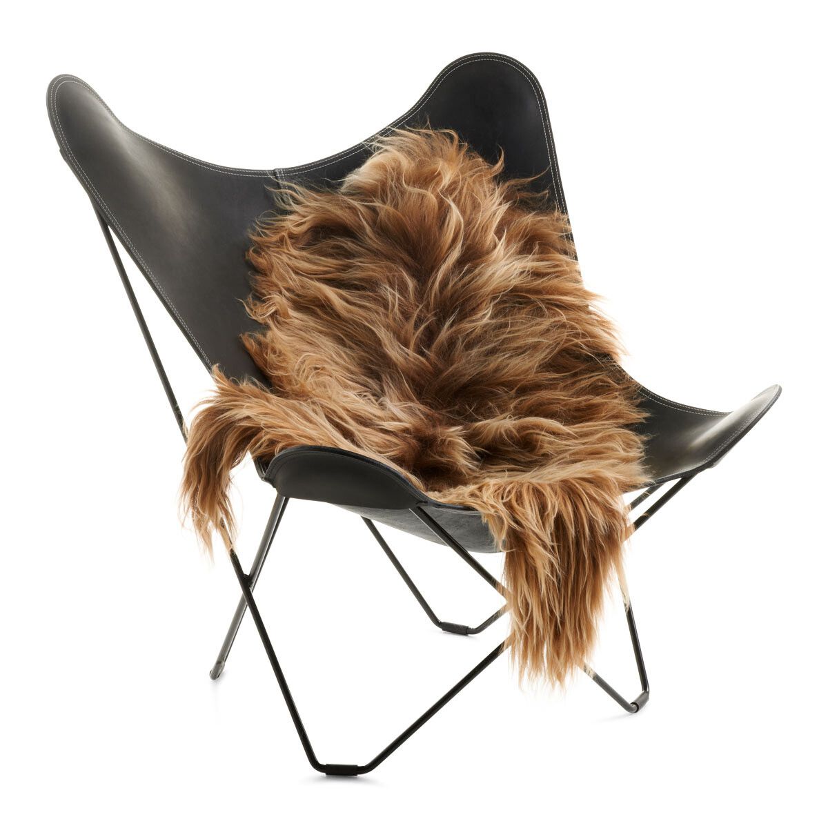 Icelandic Sheepskin | Long Wool | 120+ cm Rusty Brown