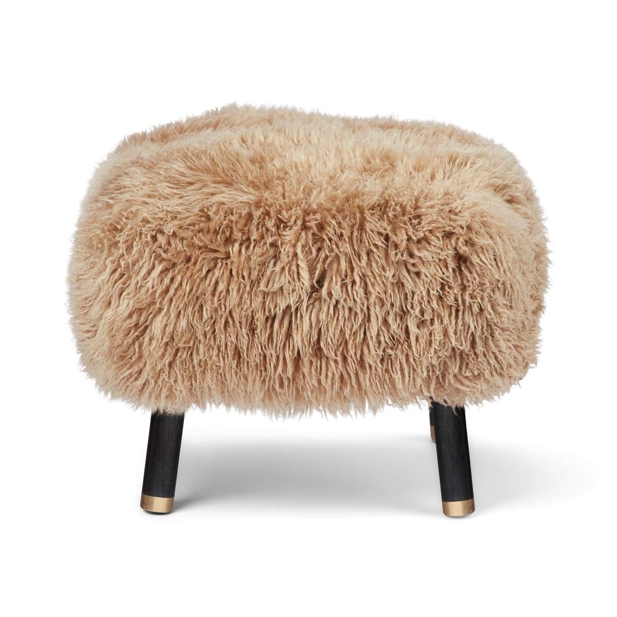 Emil Foot Rest Stool | Long Wool Honey