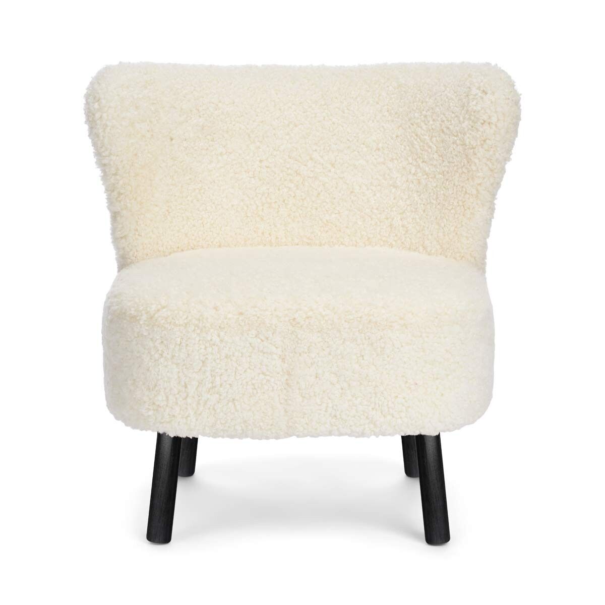 Emil Lounge Chair | Short Wool Ivory