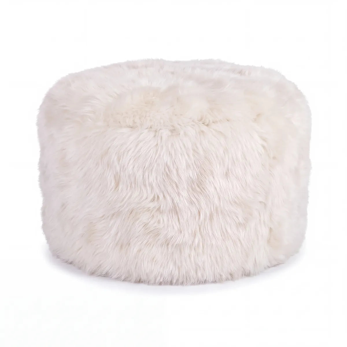 Skandi Footrest | Long Wool Sheepskin | New Zealand  Ivory