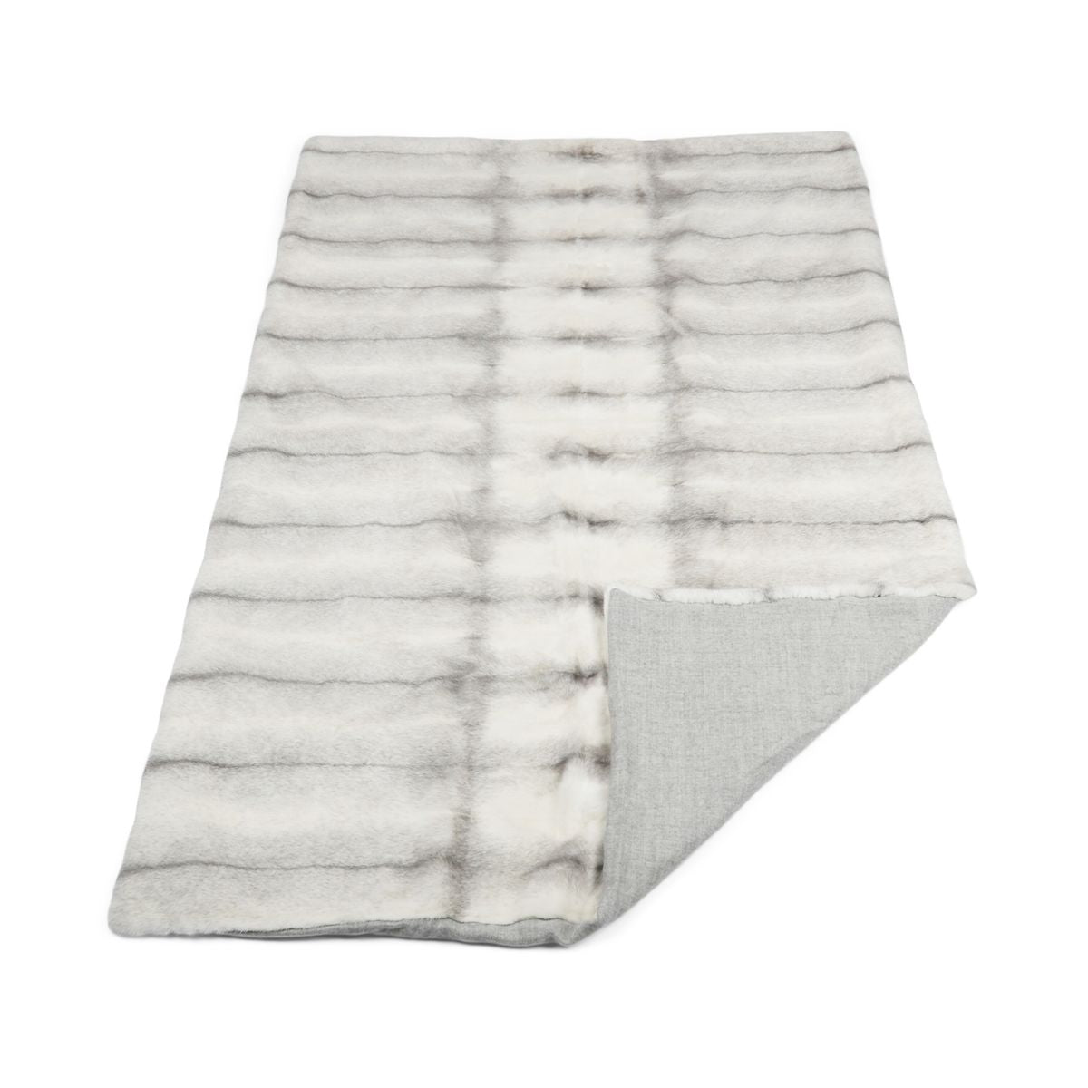 Mink Throw | Cashmere Backing | Sapphire Cross | 55x220 cm
