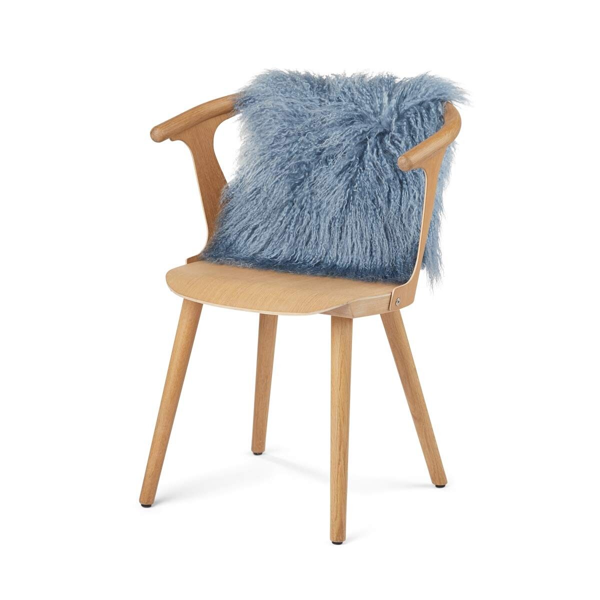 Curly Sheepskin Cushion | Doublesided | 40x40 cm Sky Grey