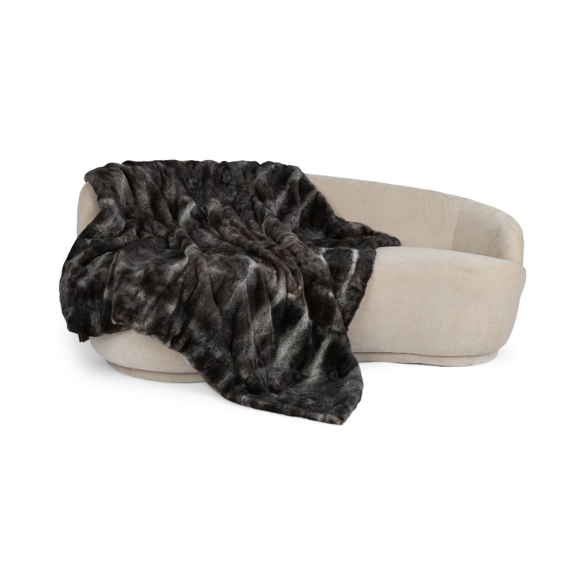 Mink Throw | Cashmere Backing | Stardust | 150x180 cm