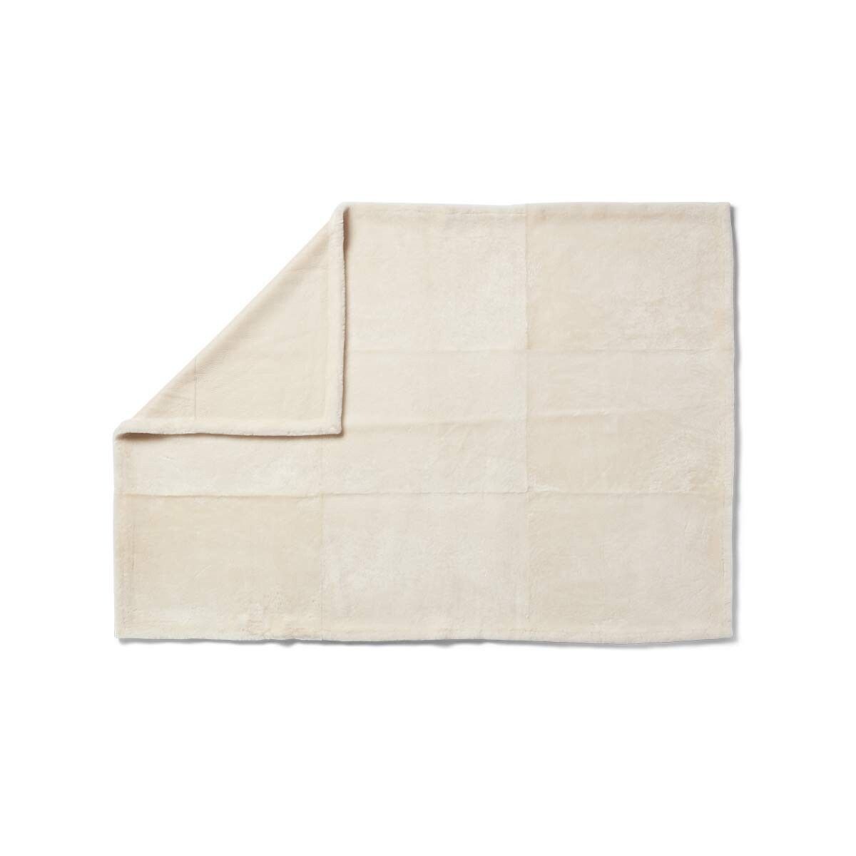 Angelina Throw | Double Face Sheepskin Beige