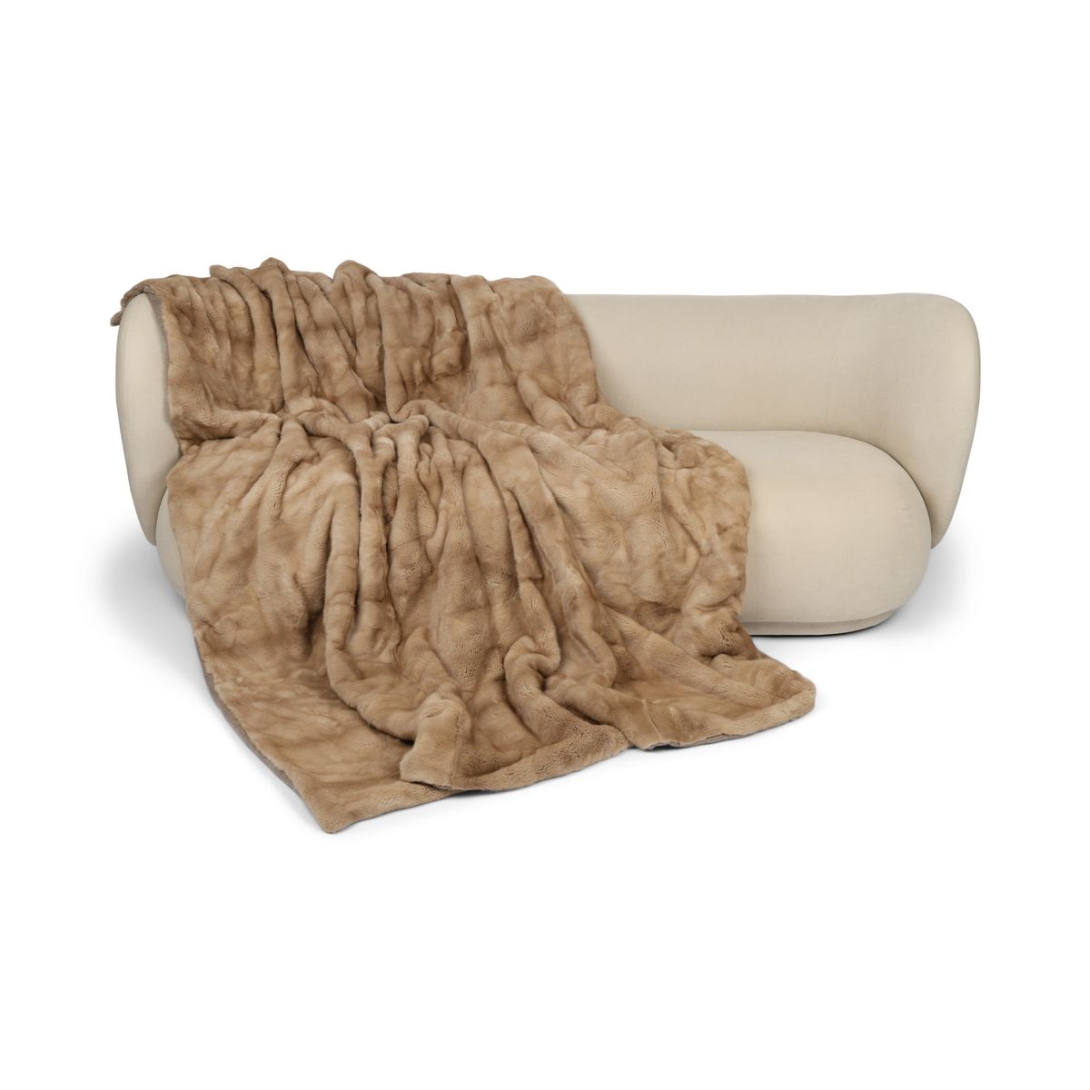 Mink Throw | Cashmere Blacking | Palomino | 200x210 cm
