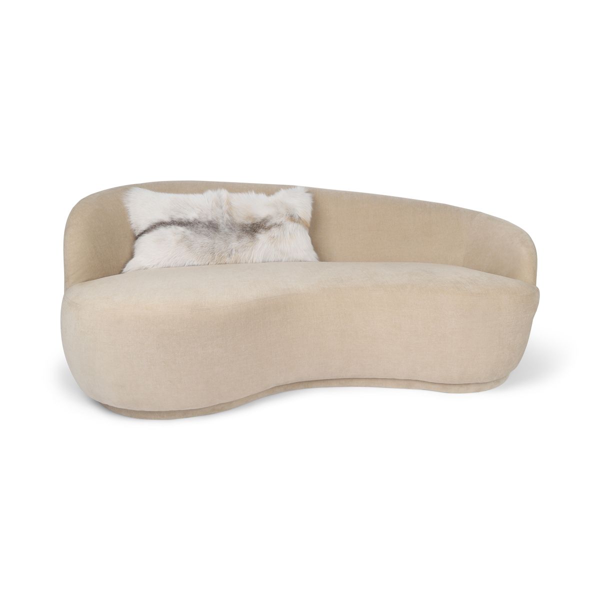 Premium Fox Cushion | Cashmere Backing | Norway | Arctic Marble | 35x70 cm