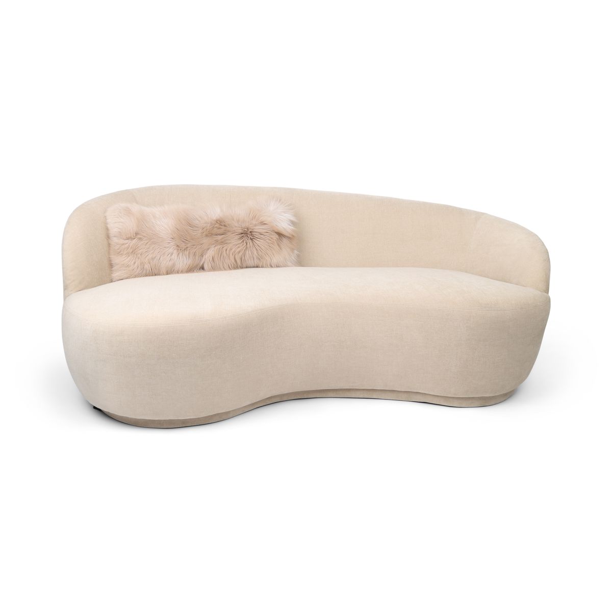 Premium Fox Cushion | Cashmere Backing | Norway | Latte | 30x75 cm