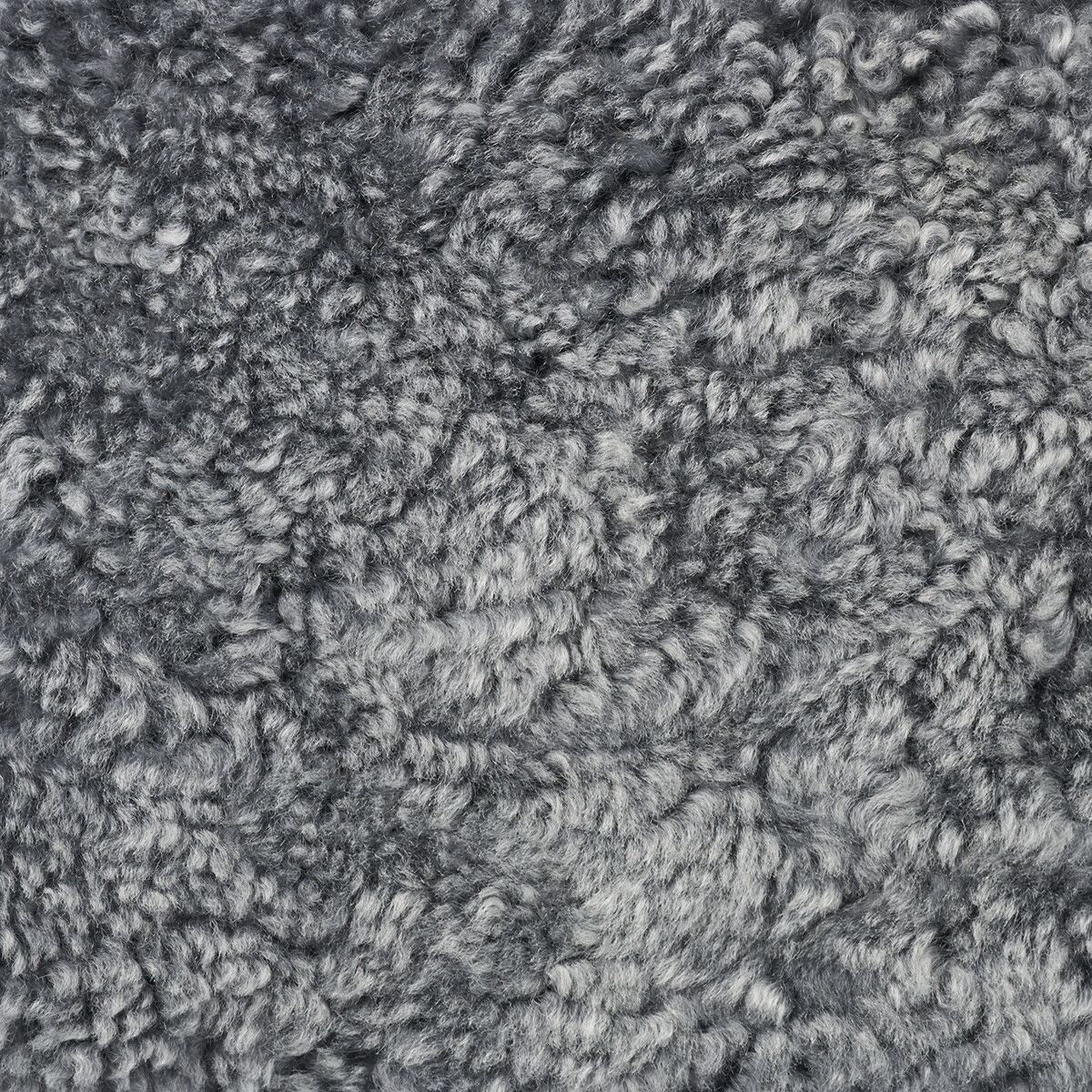 Simon Stool | Short Wool | D46xH42 cm Light Grey