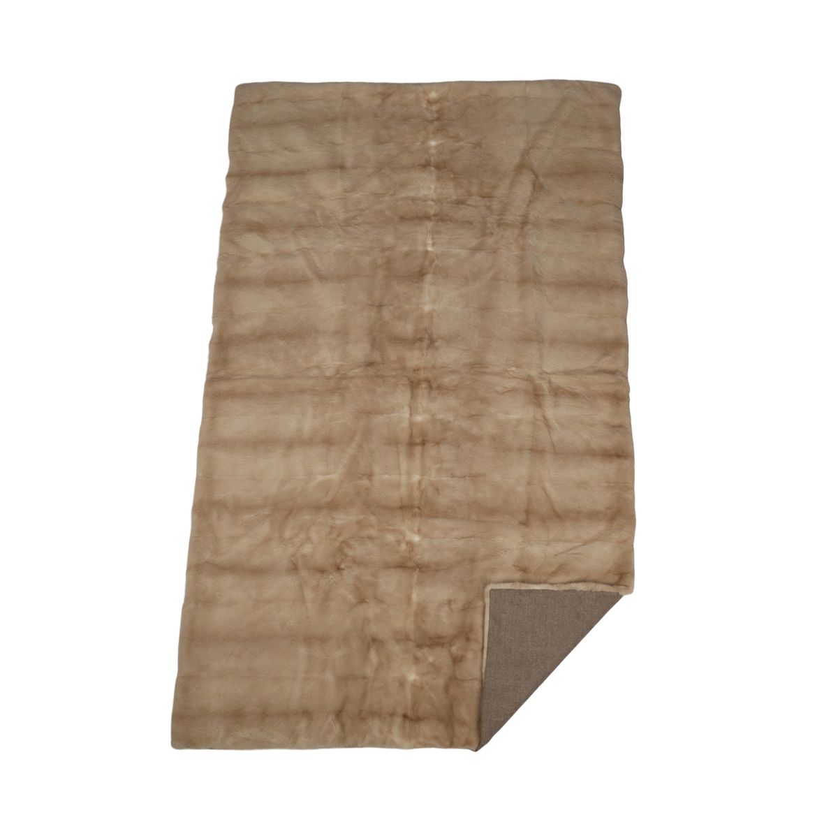 Mink Throw | Cashmere Backing | Palomino | 108x172 cm