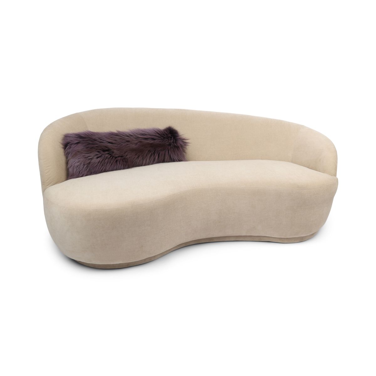Premium Fox Cushion | Cashmere Backing | Norway | Purple | 70x24 cm