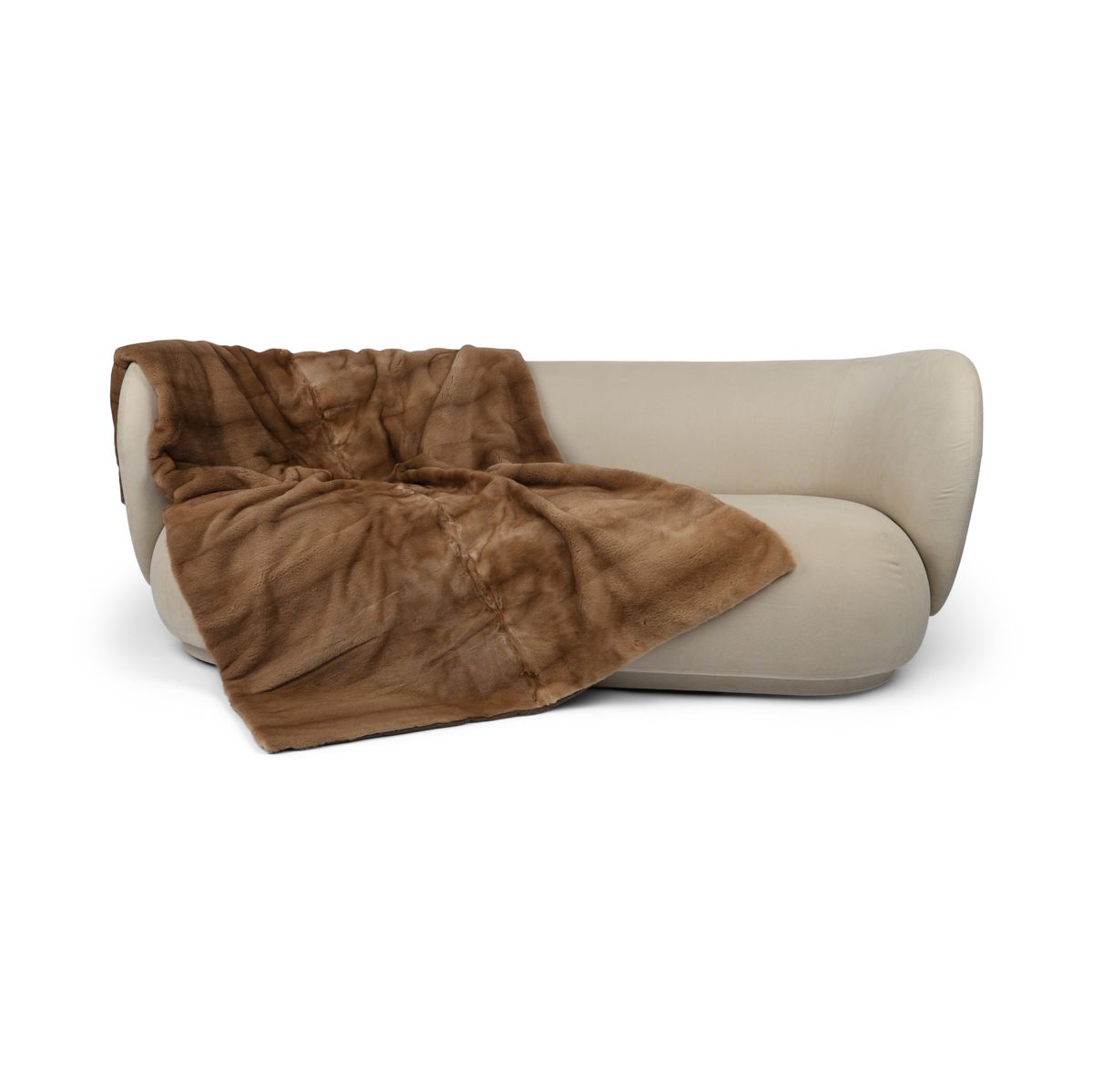 Mink Throw | Cashmere Backing |  Redglow | 200x125 cm