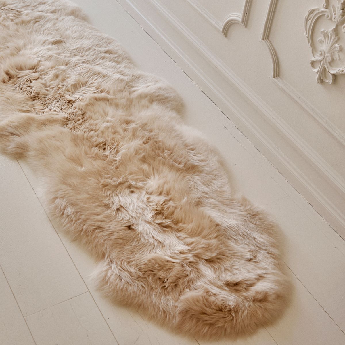 Double New Zealand Sheepskin | Long Wool | Rug 180 cm Aubergine