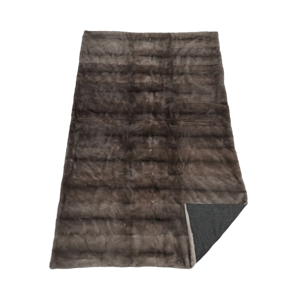 Mink Throw | Cashmere Backing | Blue Irish | 130x212 cm