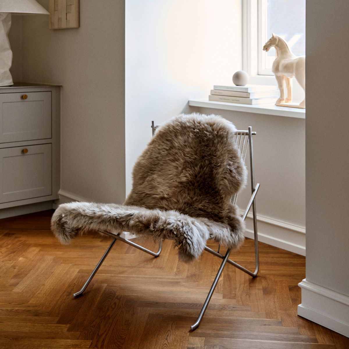 New Zealand Sheepskin | Long Wool | Rug 135 cm Aubergine