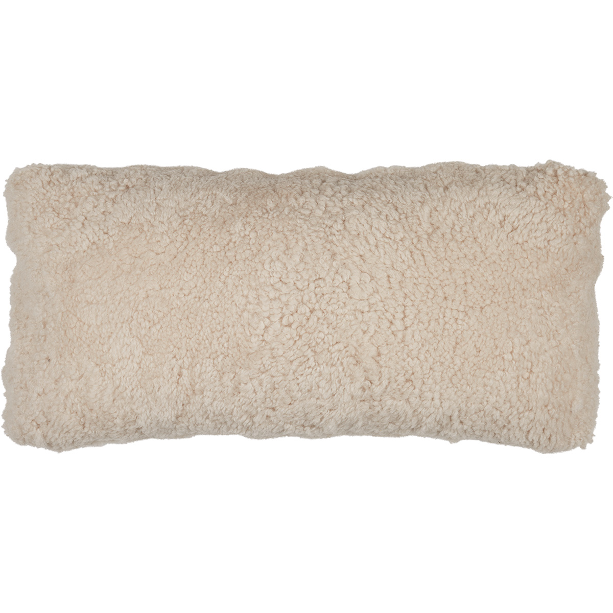 Short-Wool Sheepskin Cushion Pearl