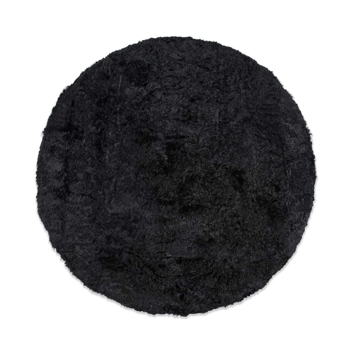 Alpaca Fur | Design Rug | Ø250 cm Black