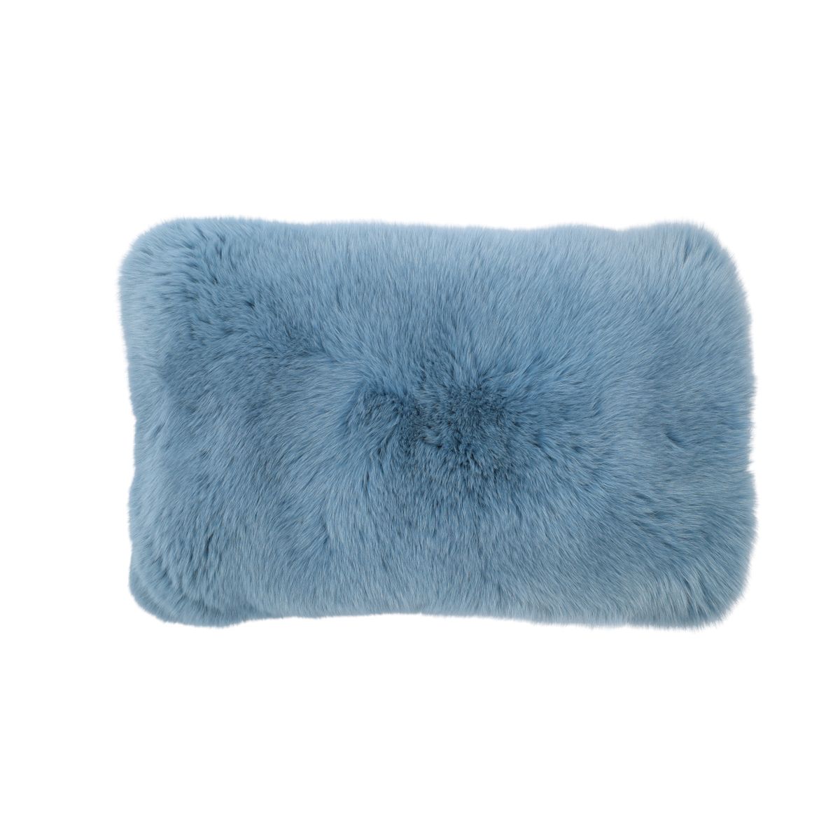 Premium Fox Cushion | Cashmere Backing | Norway | Sky Blue | 48x30 cm