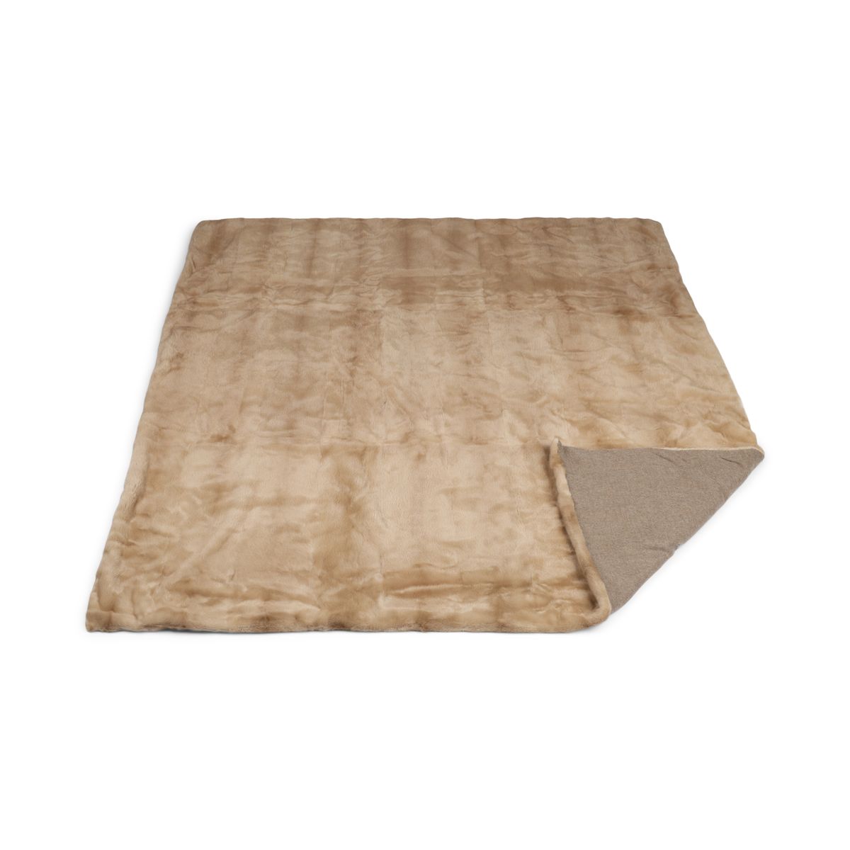 Mink Throw | Cashmere Backing | Palomino | 165x200 cm