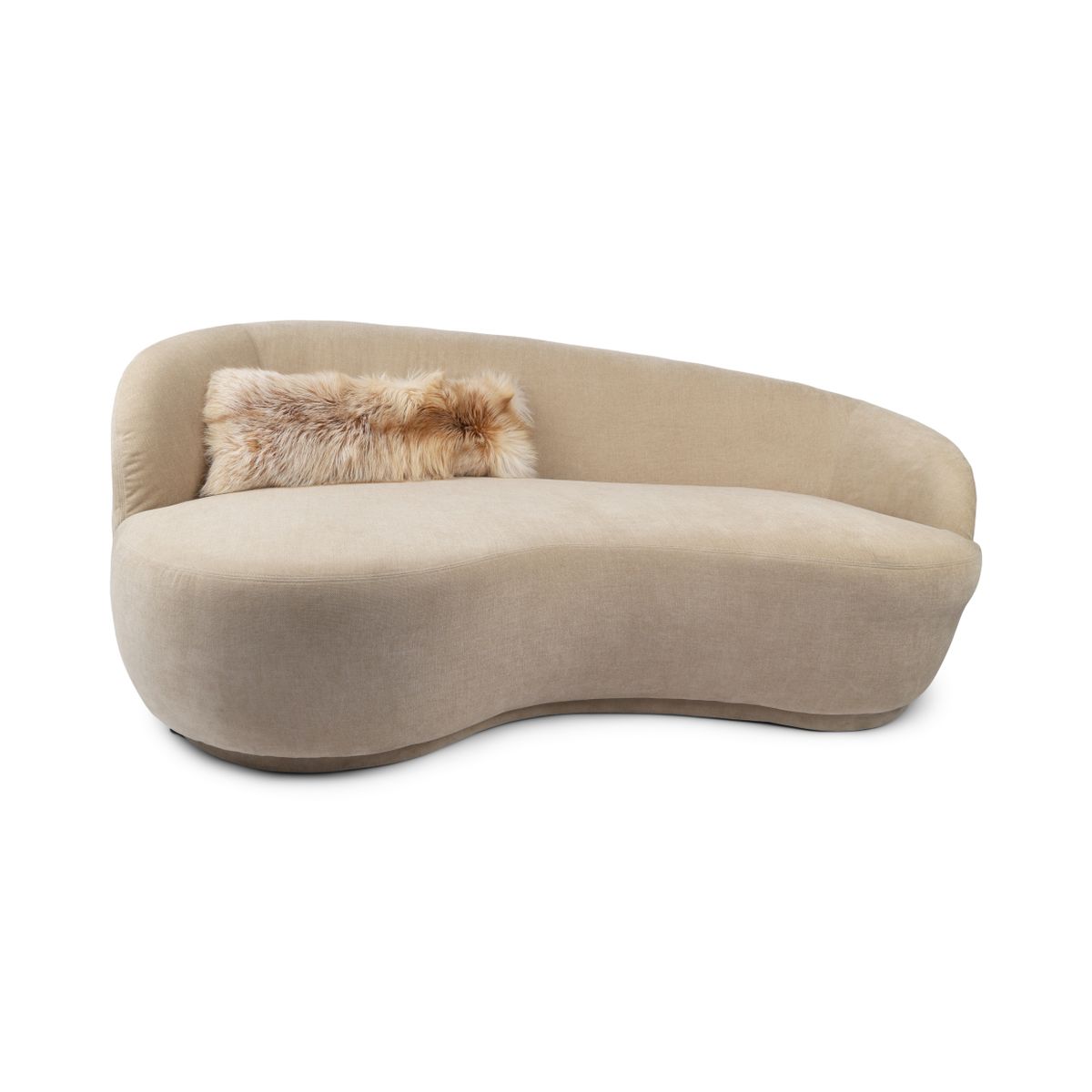 Premium Fox Cushion | Cashmere Backing | Norway | Light Gold | 30x75 cm