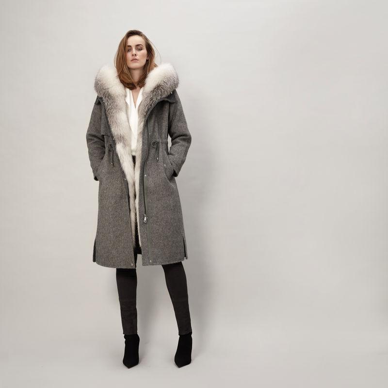 Cille Coat | Cashmere | Fox - Naturescollection.eu